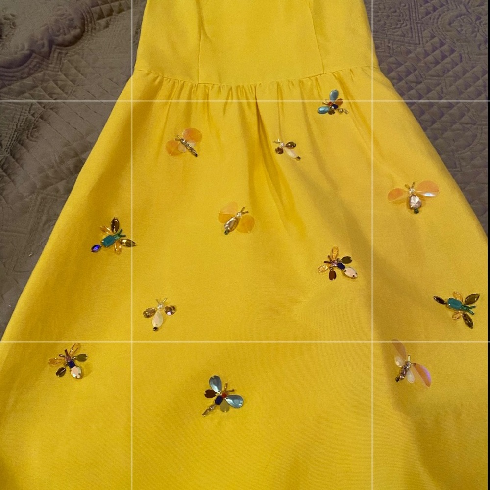 Absolutely beautiful Draper James yellow butterfly dress.